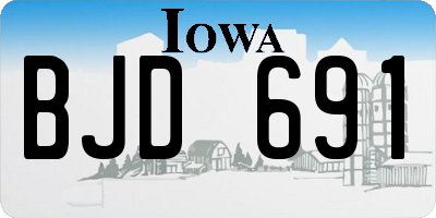 IA license plate BJD691