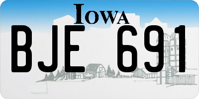 IA license plate BJE691
