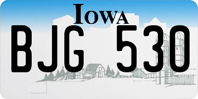 IA license plate BJG530