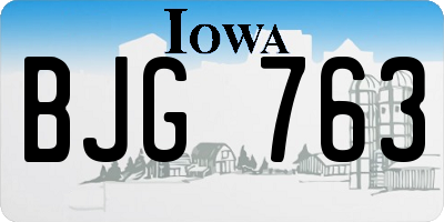 IA license plate BJG763