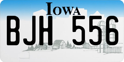 IA license plate BJH556