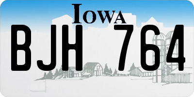 IA license plate BJH764