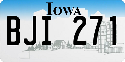 IA license plate BJI271