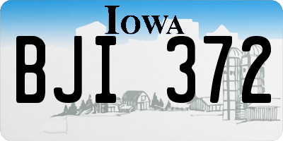 IA license plate BJI372