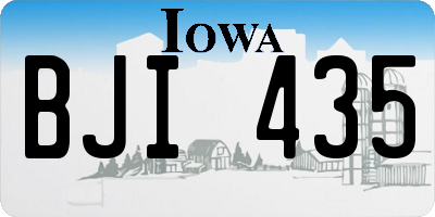 IA license plate BJI435