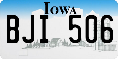 IA license plate BJI506