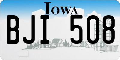 IA license plate BJI508