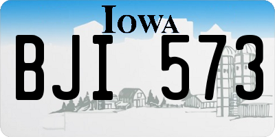 IA license plate BJI573