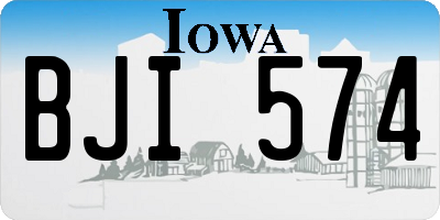 IA license plate BJI574