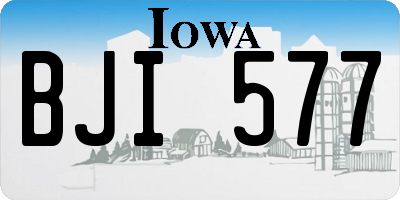 IA license plate BJI577