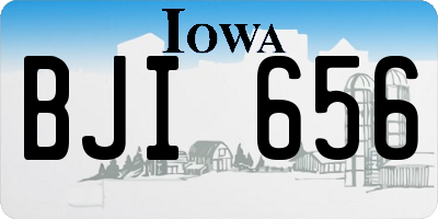 IA license plate BJI656
