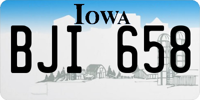 IA license plate BJI658