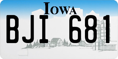 IA license plate BJI681