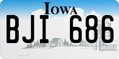 IA license plate BJI686