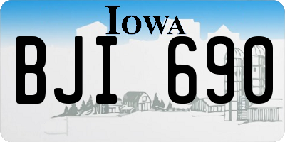 IA license plate BJI690