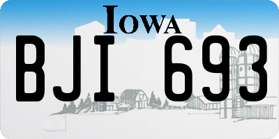 IA license plate BJI693