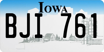 IA license plate BJI761