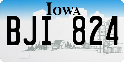IA license plate BJI824