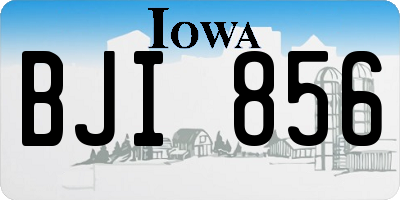 IA license plate BJI856