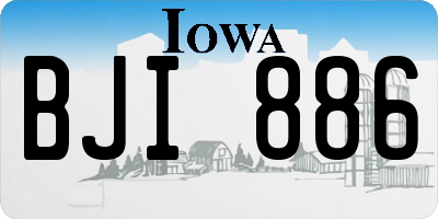 IA license plate BJI886