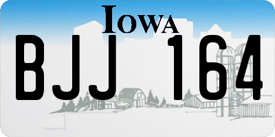 IA license plate BJJ164