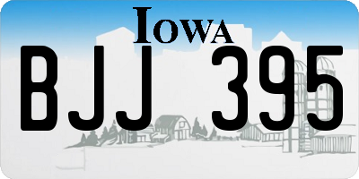 IA license plate BJJ395