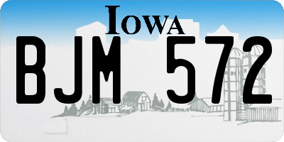 IA license plate BJM572