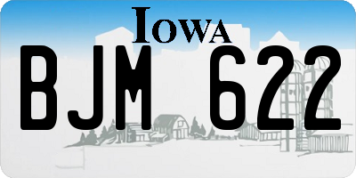 IA license plate BJM622