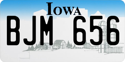 IA license plate BJM656