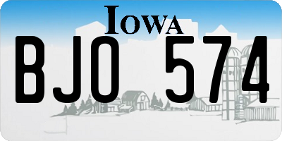IA license plate BJO574
