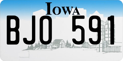 IA license plate BJO591