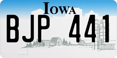 IA license plate BJP441