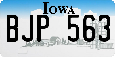 IA license plate BJP563