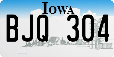 IA license plate BJQ304