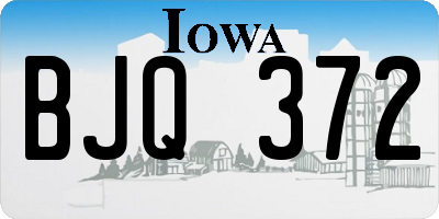IA license plate BJQ372