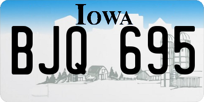 IA license plate BJQ695