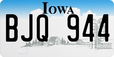 IA license plate BJQ944