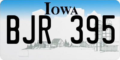 IA license plate BJR395