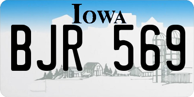 IA license plate BJR569