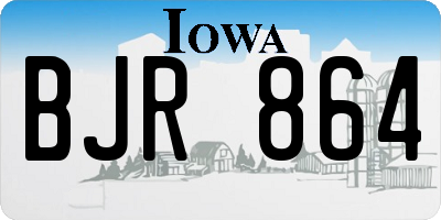IA license plate BJR864
