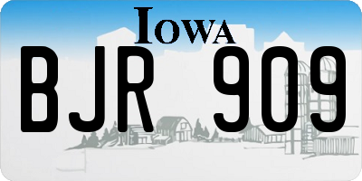 IA license plate BJR909