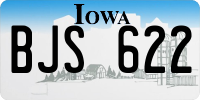IA license plate BJS622