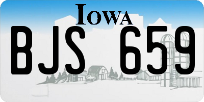 IA license plate BJS659