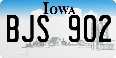 IA license plate BJS902