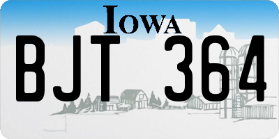 IA license plate BJT364