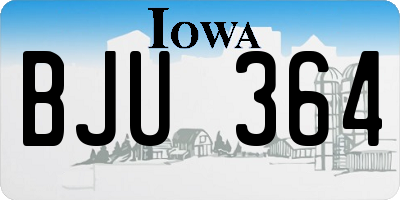 IA license plate BJU364