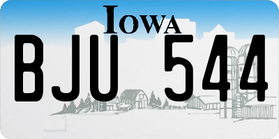 IA license plate BJU544