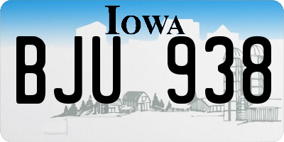 IA license plate BJU938
