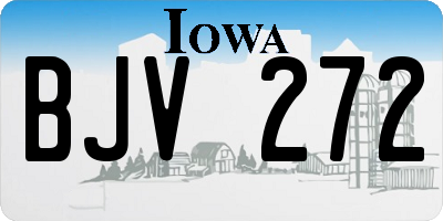 IA license plate BJV272