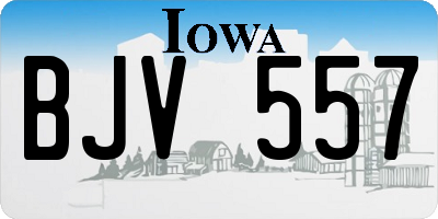IA license plate BJV557
